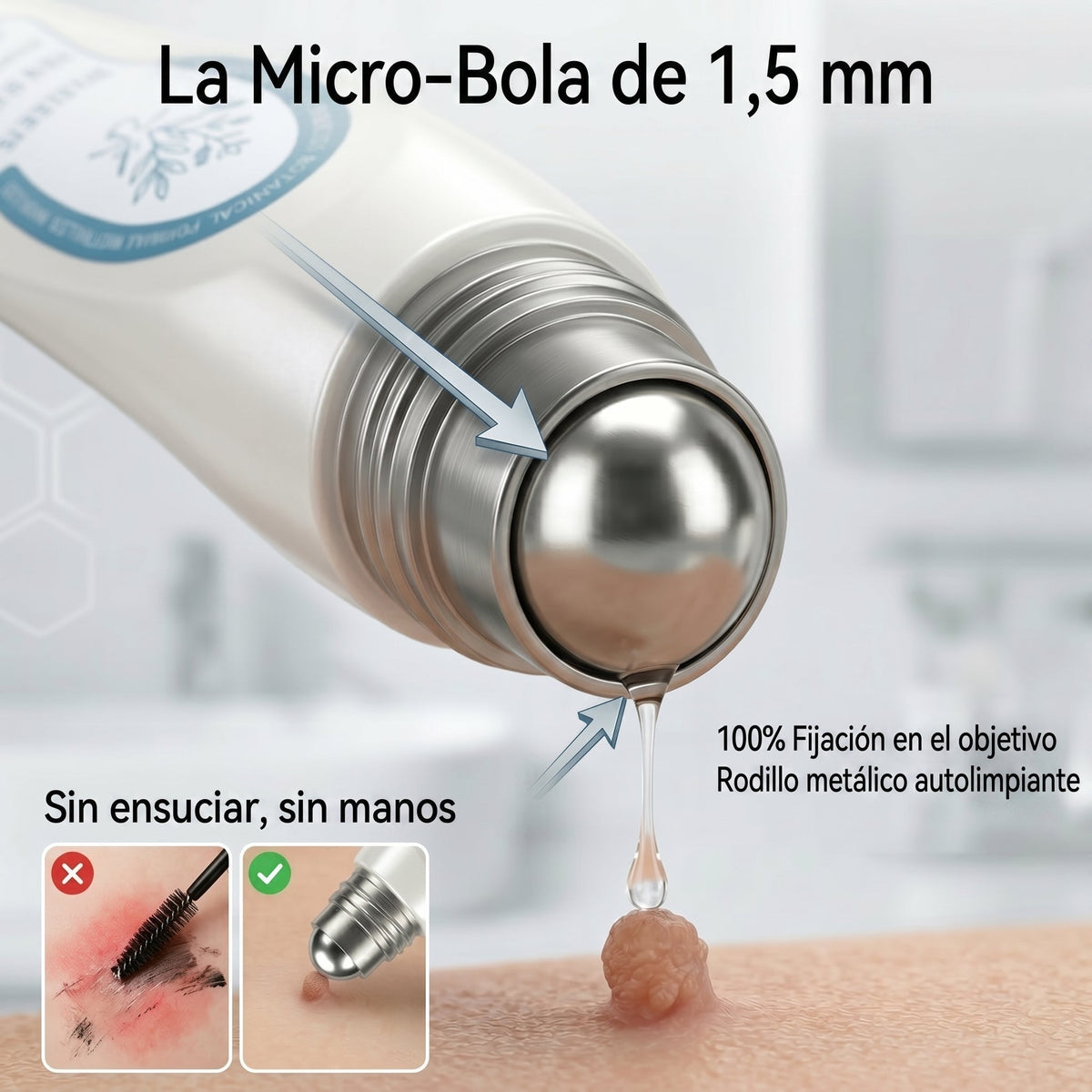 𝐏𝐢𝐜𝐝𝐨® 🍇🍇 Borrador de Verrugas y Manchas en 7 Días (𝐀𝐩𝐥𝐢𝐜𝐚𝐝𝐨𝐫 𝐫𝐨𝐥𝐥-𝐨𝐧: 𝐬𝐢𝐧 𝐝𝐨𝐥𝐨𝐫 𝐧𝐢 𝐜𝐢𝐜𝐚𝐭𝐫𝐢𝐜𝐞𝐬)✨