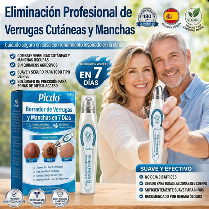 𝐏𝐢𝐜𝐝𝐨® 🍇🍇 Borrador de Verrugas y Manchas en 7 Días (𝐀𝐩𝐥𝐢𝐜𝐚𝐝𝐨𝐫 𝐫𝐨𝐥𝐥-𝐨𝐧: 𝐬𝐢𝐧 𝐝𝐨𝐥𝐨𝐫 𝐧𝐢 𝐜𝐢𝐜𝐚𝐭𝐫𝐢𝐜𝐞𝐬)✨