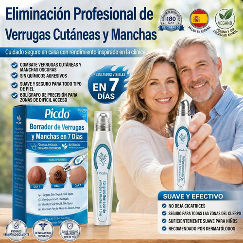 𝐏𝐢𝐜𝐝𝐨® 🍇🍇 Borrador de Verrugas y Manchas en 7 Días (𝐀𝐩𝐥𝐢𝐜𝐚𝐝𝐨𝐫 𝐫𝐨𝐥𝐥-𝐨𝐧: 𝐬𝐢𝐧 𝐝𝐨𝐥𝐨𝐫 𝐧𝐢 𝐜𝐢𝐜𝐚𝐭𝐫𝐢𝐜𝐞𝐬)✨